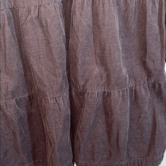 Velvet Heart NWT Women's Brown Gray Long Sleeve Tiered corduroy Dress size Small - Picture 9 of 12